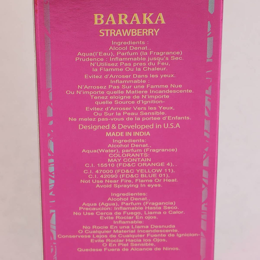 Baraka Strawberry Spray Perfume EDP 100ml Perfume For Women