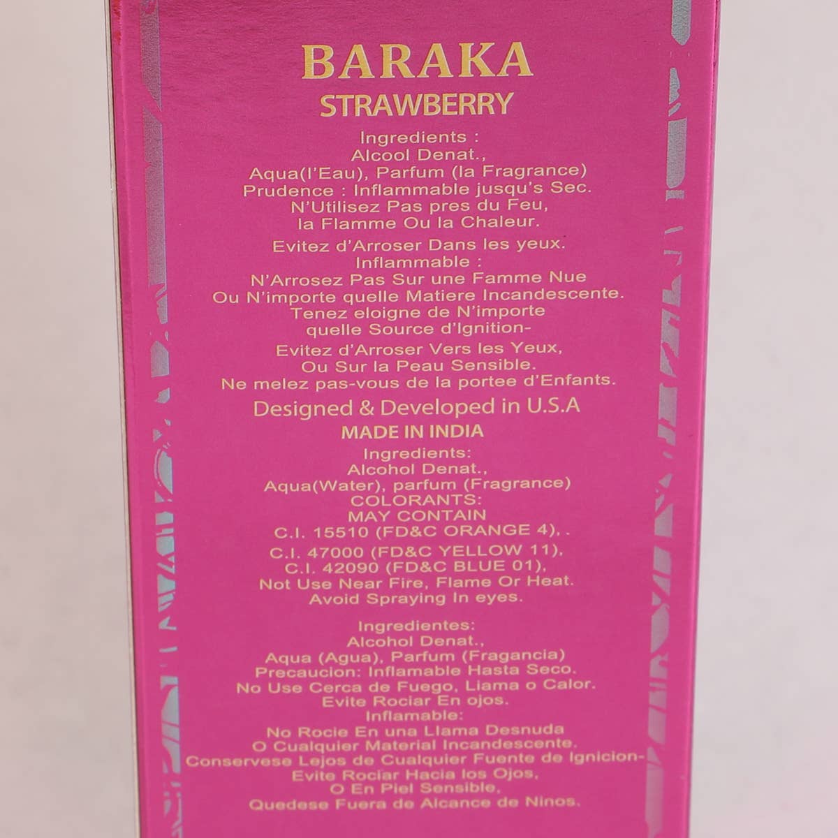 Baraka Strawberry Spray Perfume EDP 100ml Perfume For Women