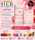 HER by Royal Fragrance  3.3 Fl oz EDP Spray for Women 100ml Perfume