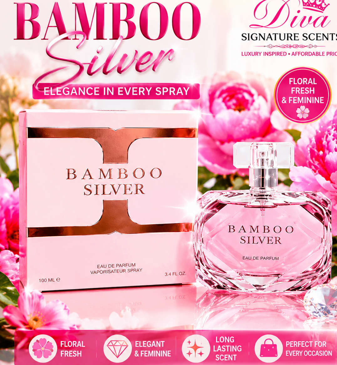 NEW Bamboo Silver Perfume for Women 3.4 fl oz By EBC Collection Spray Fragrance