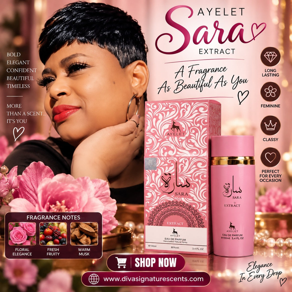 Sara Extract By Ayelet/Zak Perfumes EDP Spray 3.4oz. Women