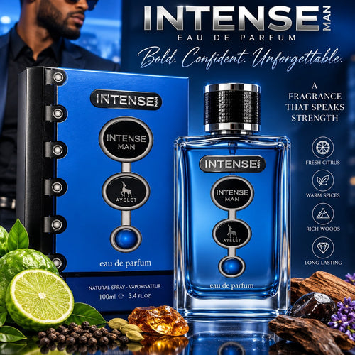 AYELET Intense Man Eau de Parfum Spray 100 ml Regular Size 