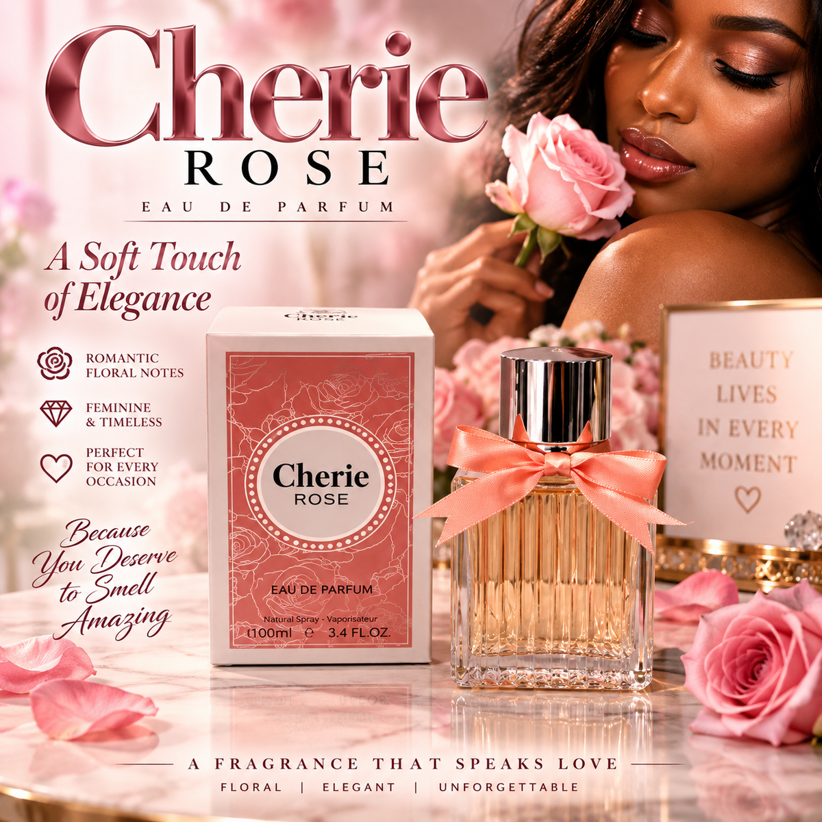 Royal Collection Cherie Rose Eau De Parfum 3.4 FL OZ