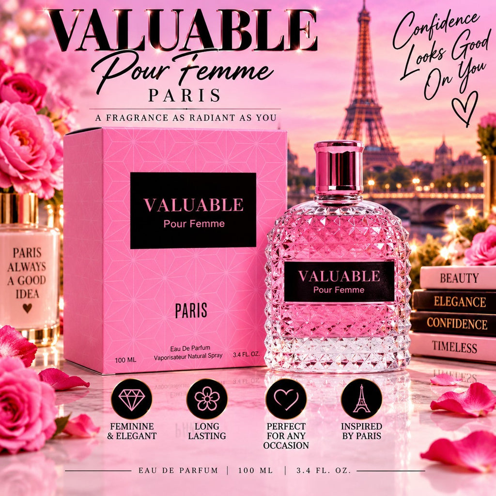 Valuable Pour Femme Paris Eau De Parfum Women's Perfume Scent 3.4 Oz