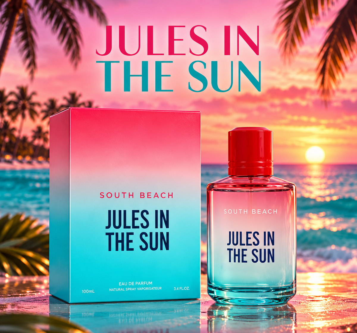 South Beach Jules in the Sun EAU DE Parfum 3.4 Fl. Oz Women