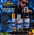 Midnight Storm Bundle 10ml Roll On, 15ml Cologne 30ml Room Spray