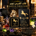 Qaed Al Faras Noir Eau de Parfum for Men, 3.4 Fl Oz Natural Spray