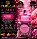 Bright Crystal Absolu 0.17 Oz Eau De Parfum Mini By Versace New In Box For Women