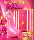 Glam Girl Pink Eau de Parfum Perfume for Women, 100ml / 3.4 fl oz