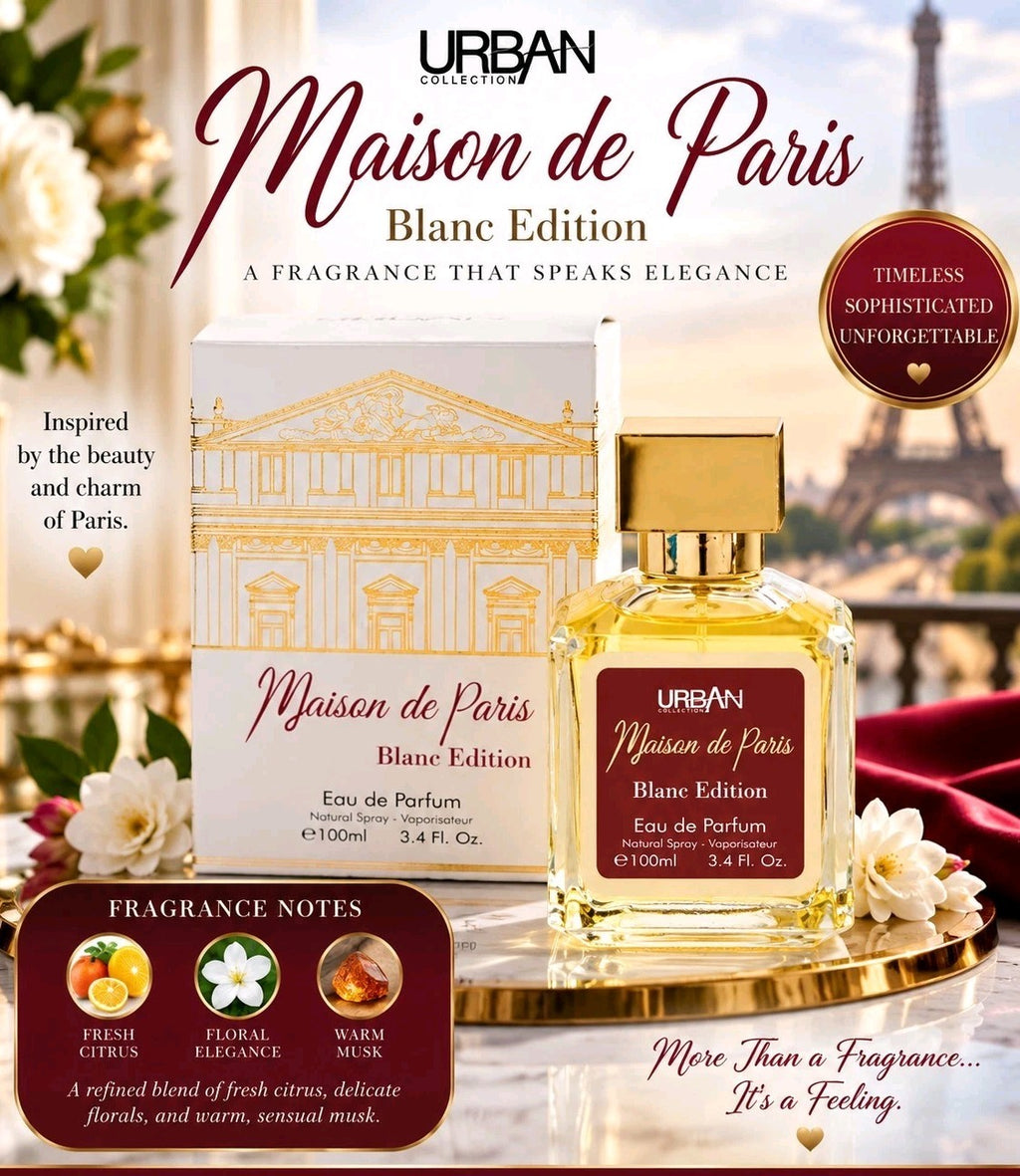 URBAN Collection Maison de Paris Blanc Edition Eau de Parfum Spray 3.4 fl oz