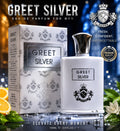 Greet Silver Men Eau de Parfum Fragrance Cologne 100ml 3.4 Fl Oz 