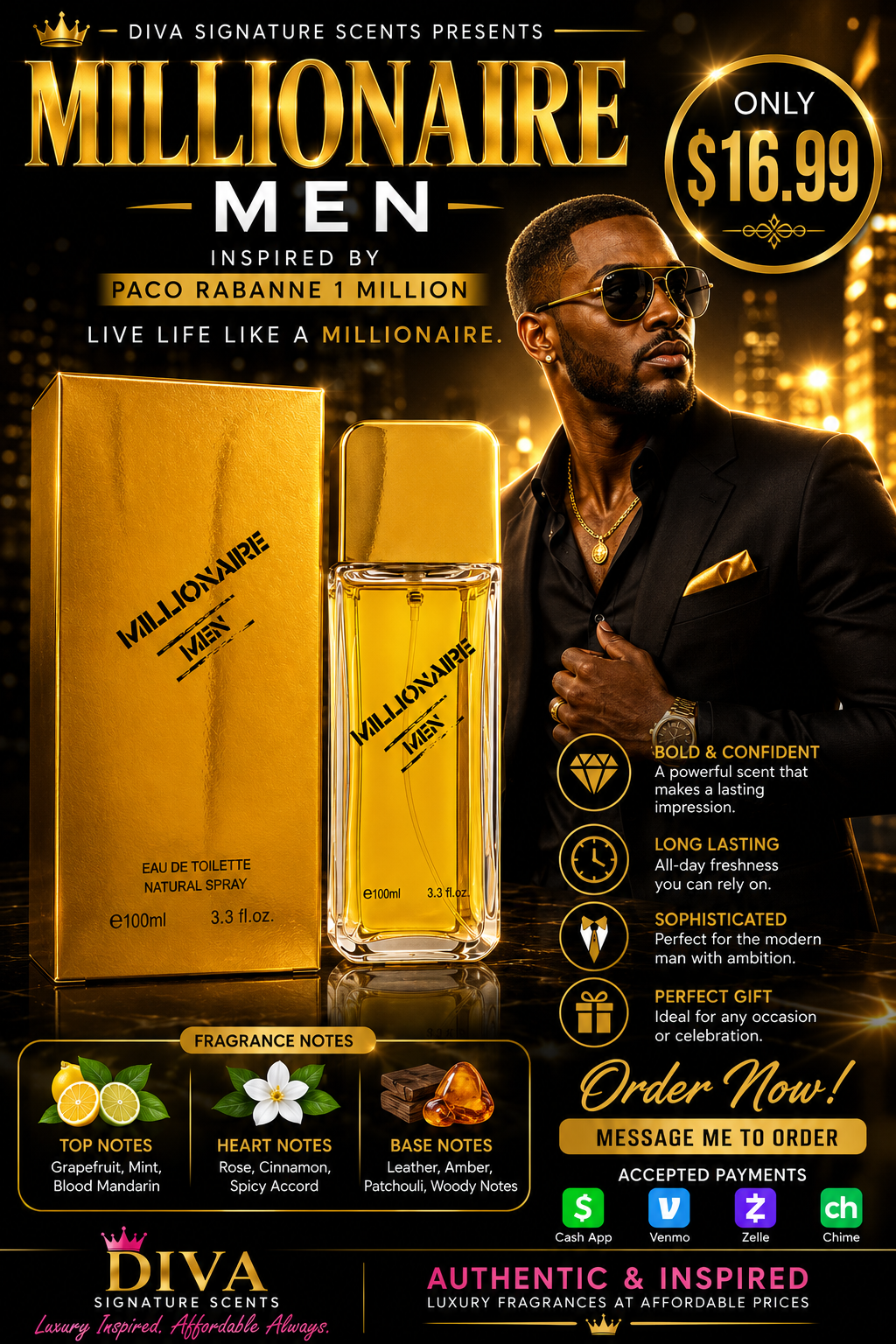 Millionaire Men Eau De Toilette 100ml