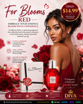 For Blooms Red by EBC for Women 100ml/3.4oz New with Box
