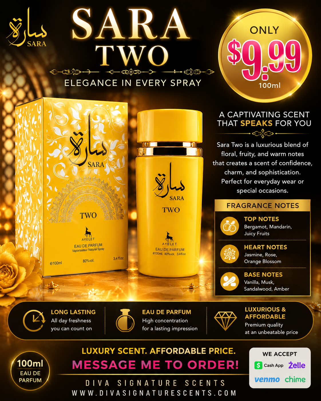 AYELET SARAH TWO PARFUM FOR WOMEN