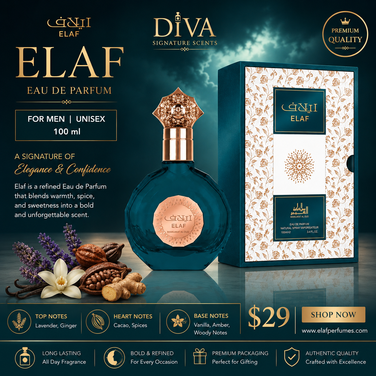 Elaf Eau de Parfum Perfume 100 ml for Men