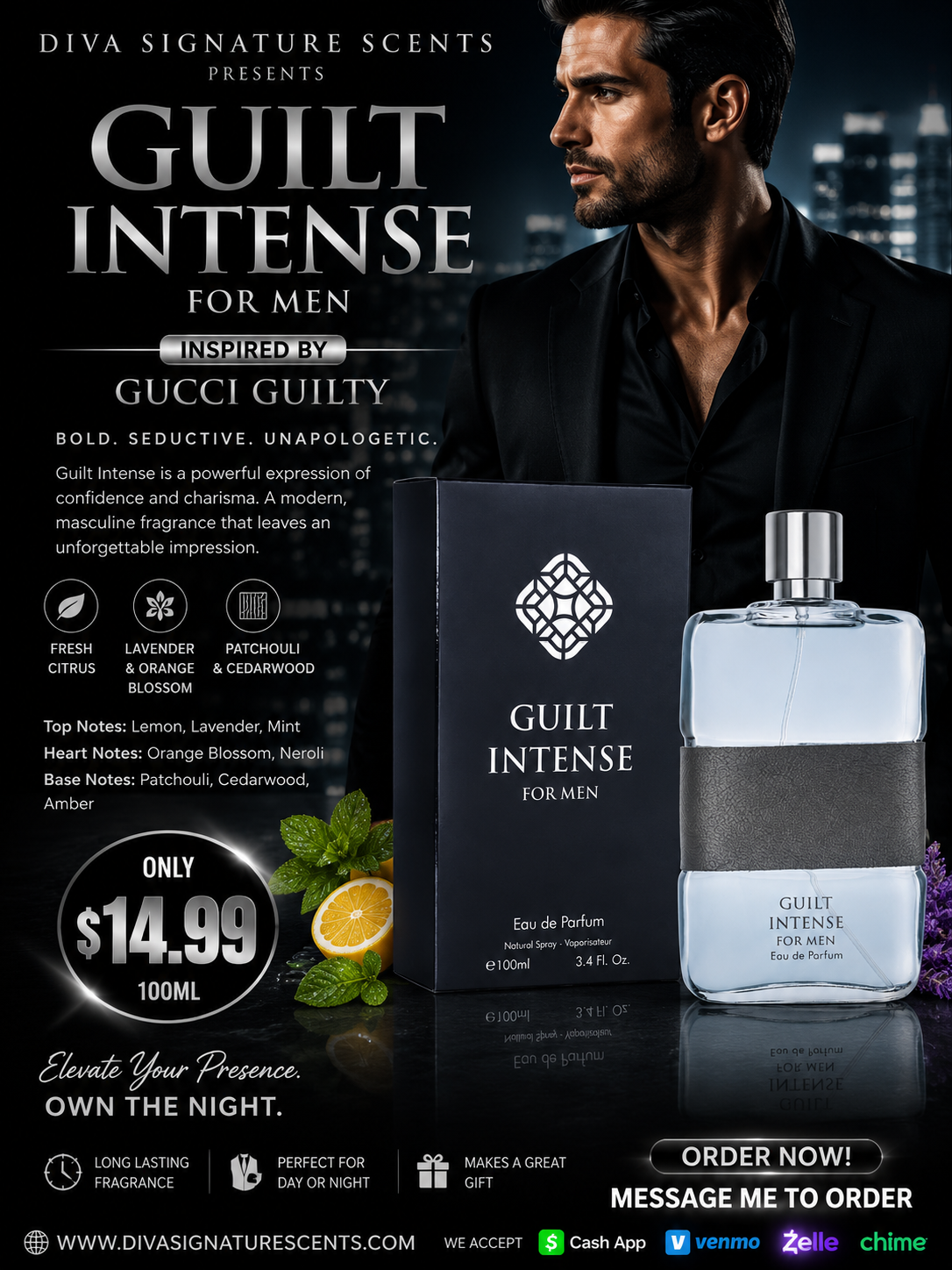Guilt Intense for Men 100ml