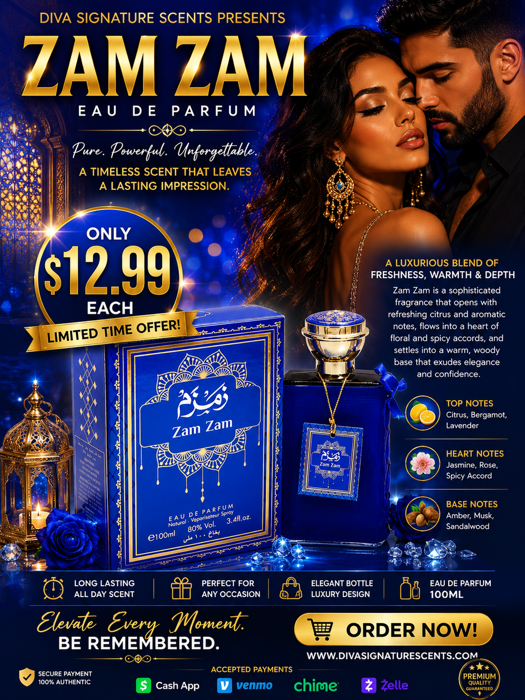 Zam Zam Eau De Parfum 3.4fl oz
