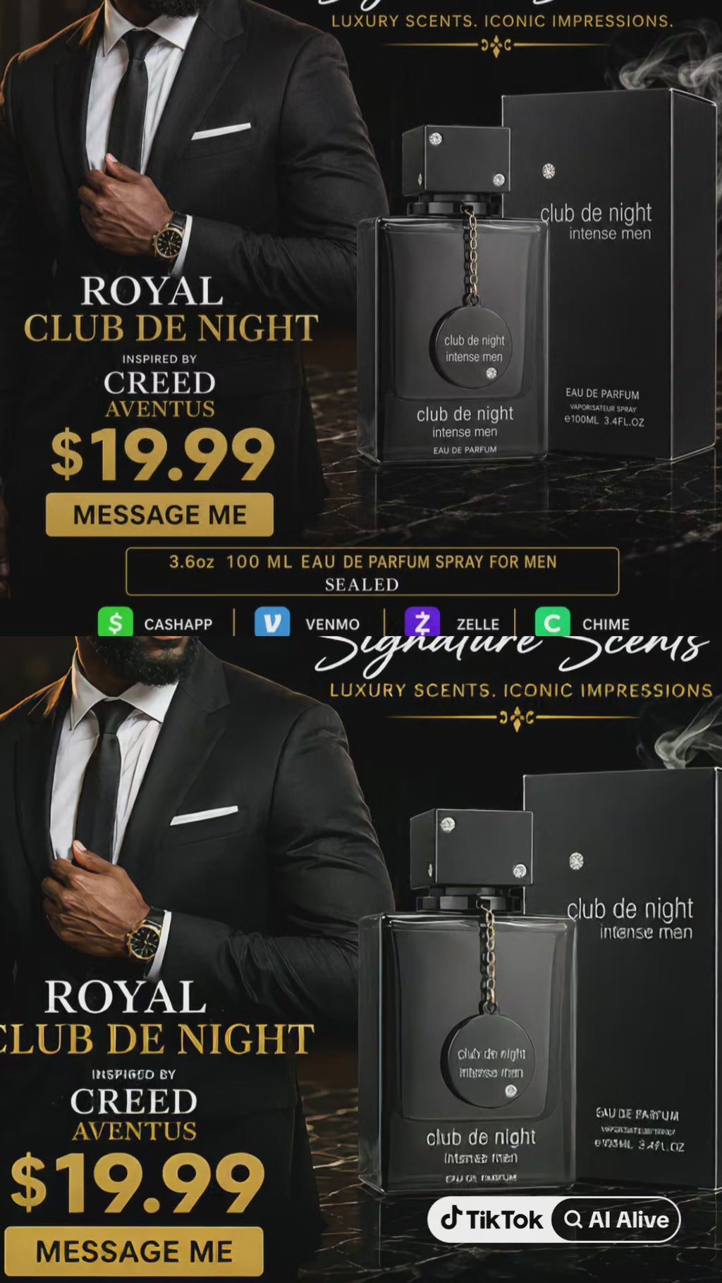 Club de night intense men inspired by Creed Aventus