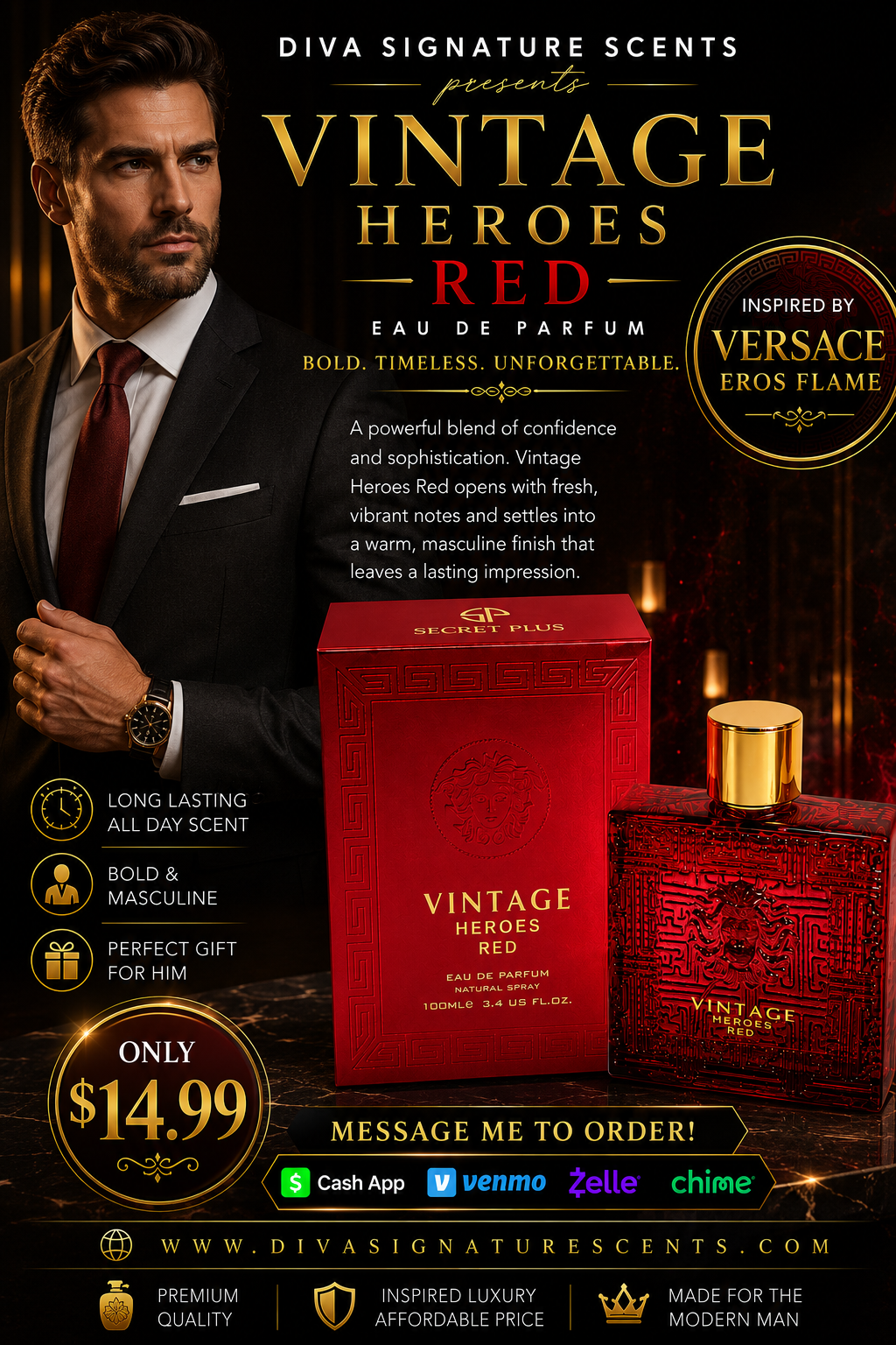 Vintage Heroes Red 100ml by Secret Plus